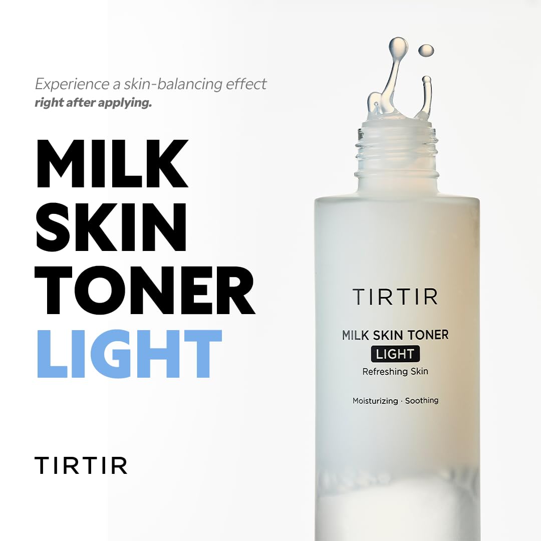 TIRTIR Milk Skin Rice Toner - Deep Moisturizing, Hydrating and Refreshing for face, Niacinamide, Ceramide, Rice Bran Extract, Nature-Oriented Ingredients, Korean Skin Care, Vegan, 150ml / 5.07 fl.oz.